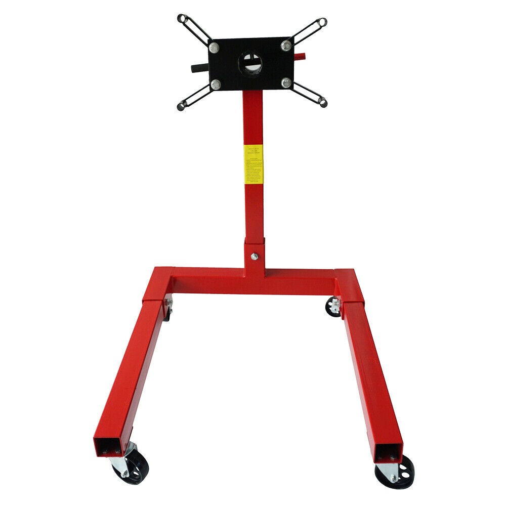 80041 Red Engine Stand 1250 lb Capacity 360° Rotating Motorcycle Stand