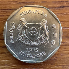 1 Dollar 1995 Singapore Coin