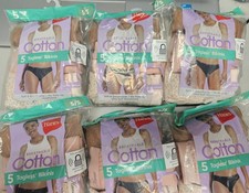 6 Pkgs of HANES Breathable Cotton Tagless Bikinis  Size 5/S - Total 30 BIKINIS
