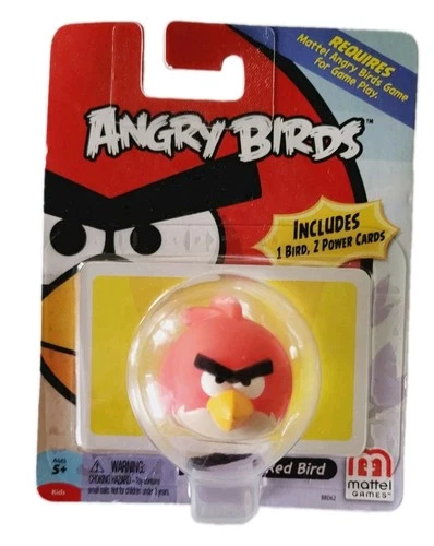 ANGRY BIRDS RED + 2 POWER GAME CARDS COLLECTIBLE RARE FIGURE 2012 - product listing photo
