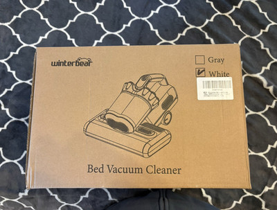 Winterbear CM212 Bed Vacuum Cleaner Strong Suction Heat Ultrasonic 500W White