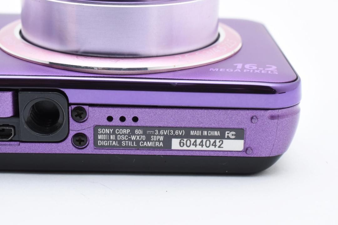 Sony Cyber-Shot Dsc-Wx70 Violet Works Ok | eBay