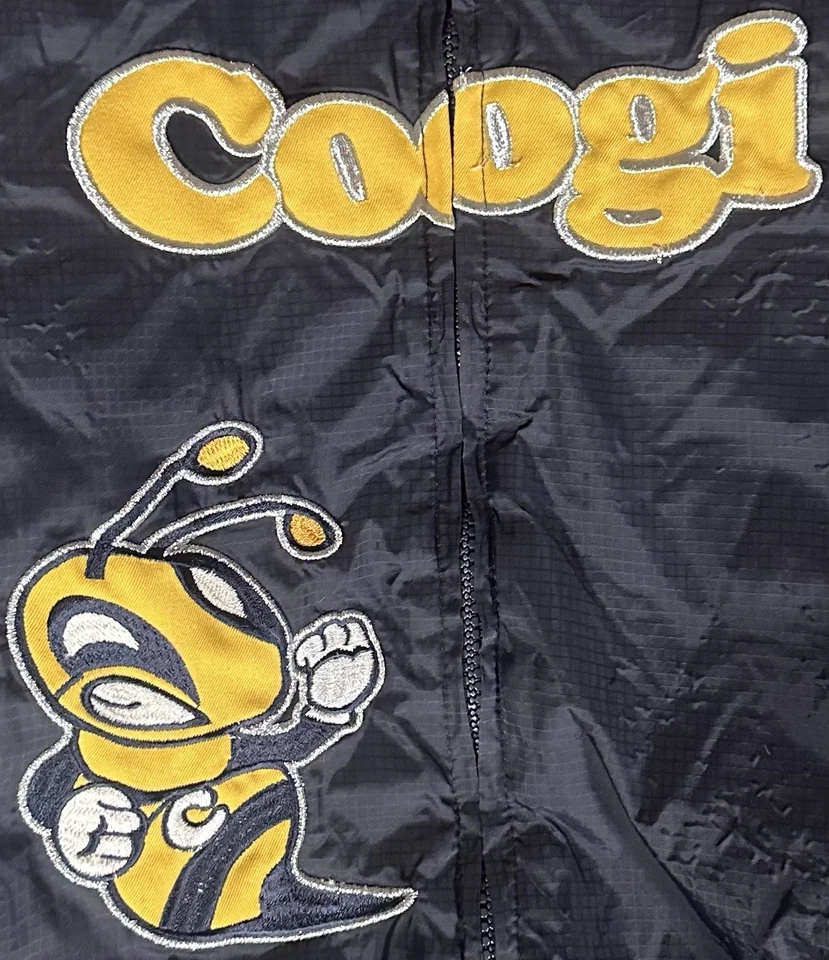 Chaqueta Bomber Coogi Cremallera Juvenil Talla 4 Bordada Abejorro Azul Amarillo Y2K Foto 4 de 4