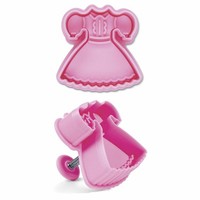 StäDter PräGe-Ausstecher Mit Auswerfer Kleid Ausstechform PläTzchenform Keks 6Cm