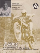 advertising Pubblicità-MOTO ASPES CROSS 125 1974  F.AGOSTINI  MOTOCROSS EPOCA