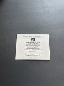 mermaids of atlantis nes manual only