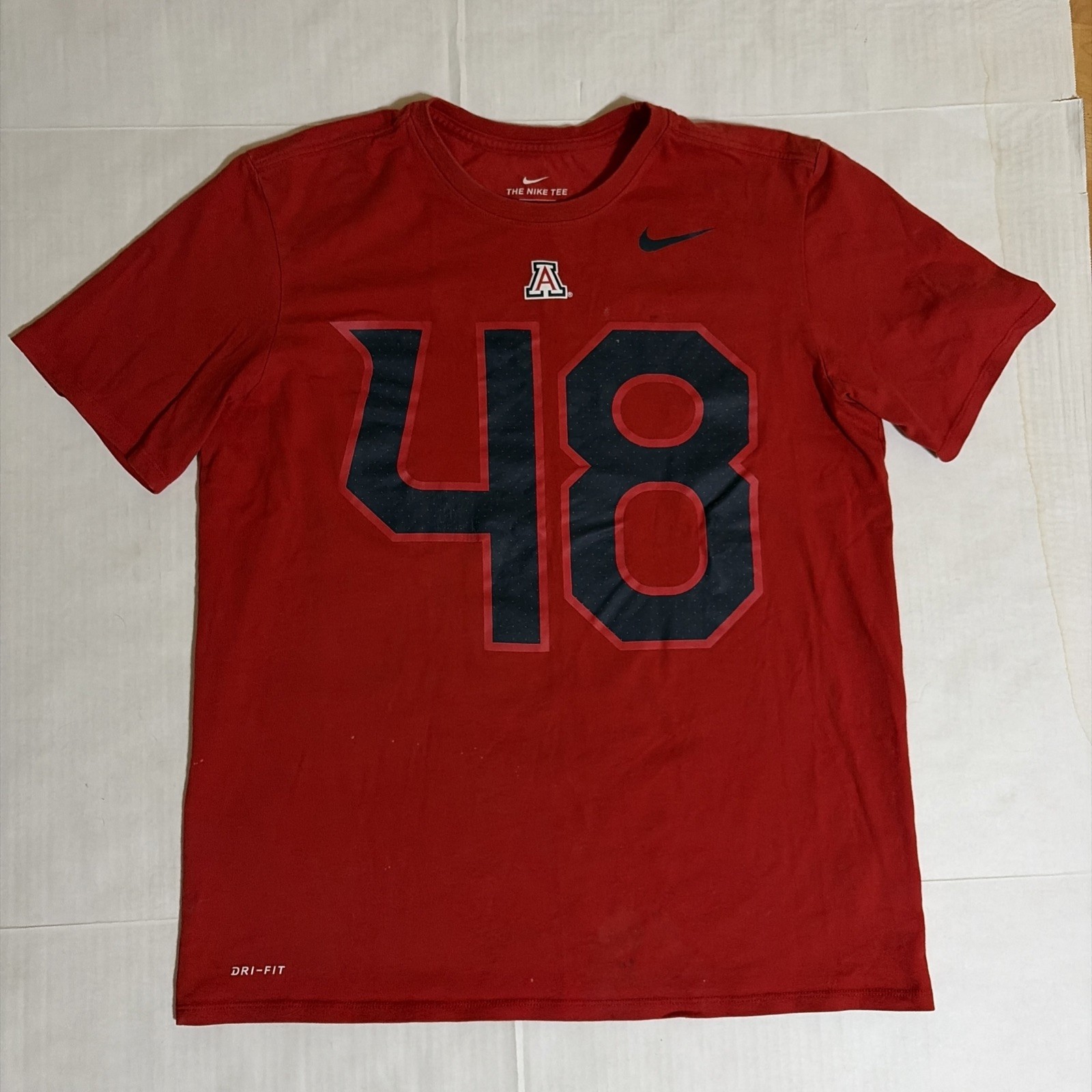 Nike Arizona Wildcats Rob Gronkowski #48 Dri-FIT T-Shirt Red Mens Large