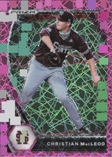 2021 Panini Prizm Draft Picks Christian MacLeod Pink Velocity Prizm #PDP159