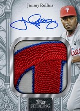 2025 Topps Sterling Splendor JIMMY ROLLINS JUMBO PATCH PHILADELPHIA DIGITAL CARD