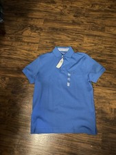 Tommy Hilfiger Mens Polo Shirt Cotton Blue Sz:small