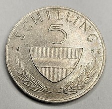 1978 Austria 5 Five Schillings - Austrian Coin - World Coin - Stallion And Rider