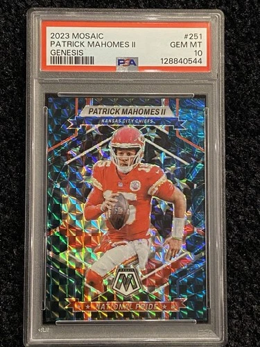 2023 Mosaic Genesis Patrick Mahomes II PSA 10 NATIONAL PRIDE SSP