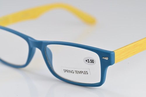 +350, Lesebrille Bambusoptik gefederte Arme Stärke ist +350 �� #1141 - Bild 3 von 6