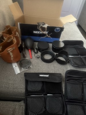 NEEWER 52mm Wide Angle/2.2X Telephoto Additional Lens&ND/UV/CPL/FLD Filter Set