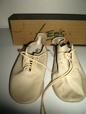 New Adult Size 10.5 Leo's 7056 Tan Beige Leather Full Sole Lace Up Jazz Shoes
