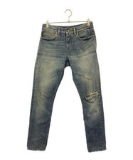 Saint Laurent Paris Crushed Denim Pants Men's Size 29