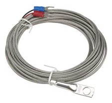 M6 Ring K Type Thermocouple Temperature 0-600C 2 Pin Sensor Probe 4M Cable Metal