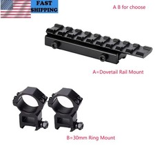 11mm Dovetail to Picatinny Rail Scope Mount/Medium Profile 30mm Ring Scope Mount