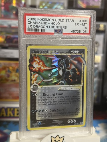2006 Charizard Gold Star Holo EX DRAGON FRONTIERS PSA 6 US SELLER