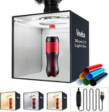 Photo Studio Light Box Photography, 12"X12"X12" Professional Dimmable Shooting T