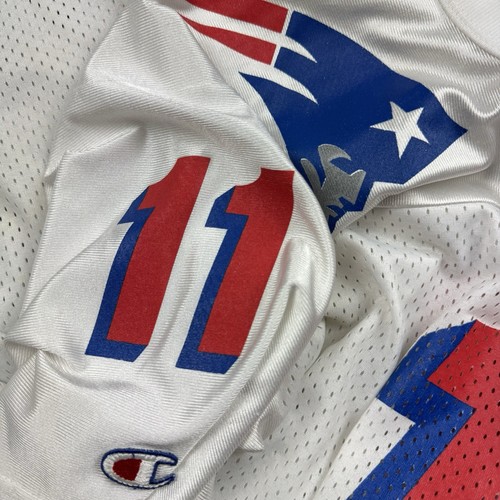 Drew Bledsoe New England Patriots Vintage Champion NFL Jersey Size Medium - Picture 6 of 8