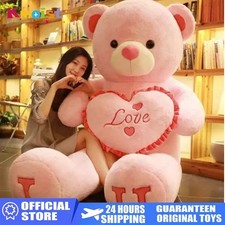 Giant Teddy Bear Stuffed Soft Huge Plush Toy I LOVE YOU - Valentine Gift For Her