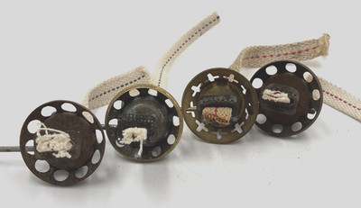 4 Lantern Burners Unmarked - All with Wicks and Working Thumbwheels