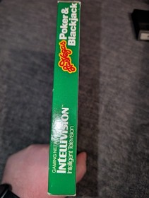 Las Vegas Poker and Blackjack Intellivision Game 1979 CIB! White Label! Tested!