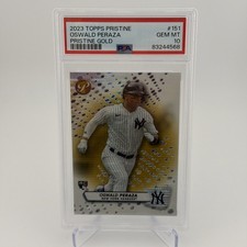2023 Topps Pristine #151 Oswaldo Peraza  Pristine Gold 46/50 PSA 10 POP2 Yankees
