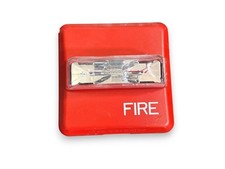 Siemens ZR-MC-R Fire Alarm Strobe Wall Red w/ Mounting Plate