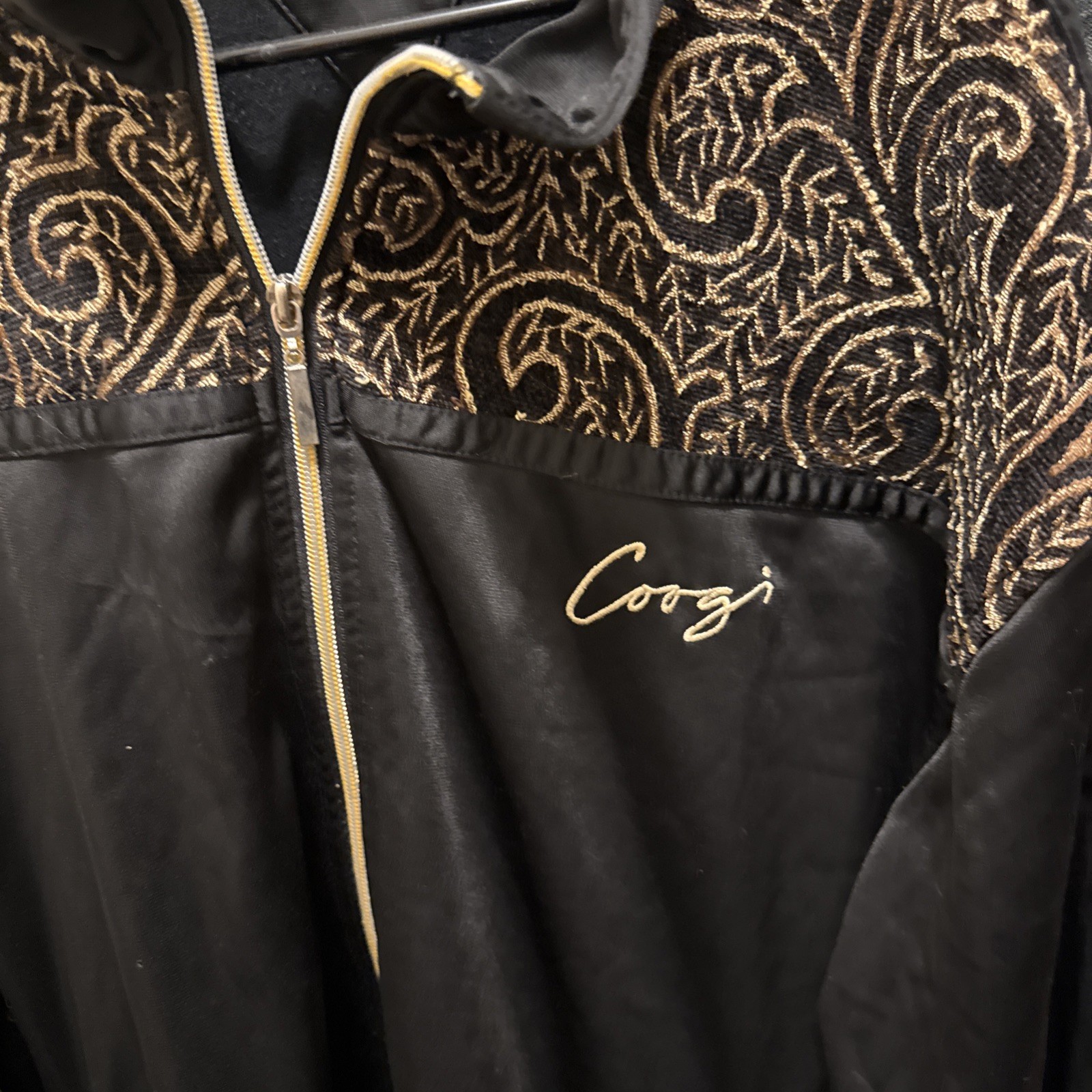 Vintage COOGI Full Zip Hoodie Sweatshirt Mens 2XL 90s Heavyweight Sweater Lined image 2