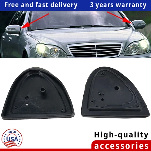 Door Mirror Base Seal Set Left + Right Fits For Mercedes  S350 S430 S500