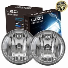 Pair Left+Right Bumper W/LED Fog Light bulb For GMC SIERRA 2500 3500 2015-2019