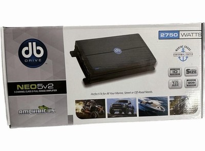 DB Drive - NEO5v2 Class D 5Channel Amplifier 2750W Marine Full Range- NEW