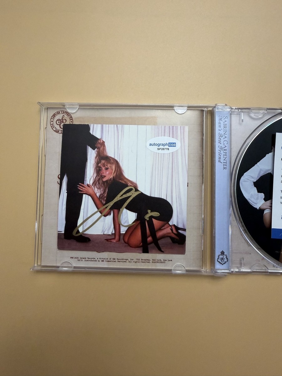 SIGNED Sabrina Carpenter Man's Best Friend CD Album Autograph