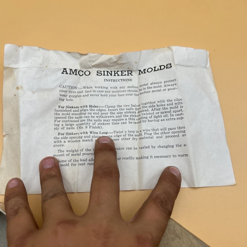 Super Rare Vintage Amco Sinker Mold Bullet Weights NOS in Box - image 2 of 4