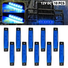 10x 12v Blue Led Side Turn Signal Strobe Lights For Trailer Truck Marine Vessel 10x 12v Blue Led Side Turn Signal Strobe Lights For Trailer Truck Marine Vessel