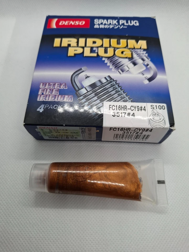 BOUGIES D'ALLUMAGE FC16HR-CY9 DENSO ORIGINE JAPON LOT DE 4 ! - Photo 4/4