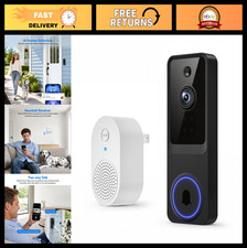1080p Wireless Video Doorbell Camera - Smart AI Detection, Two-Way Audio, Night