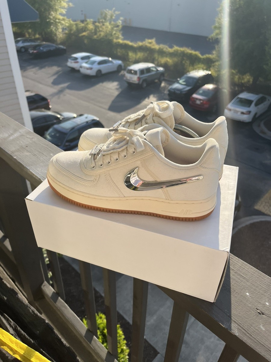 Nike Air Force 1 Low Travis Scott Sail Men's Size 10 AQ4211-101
