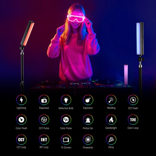 NEEWER TL21CD RGB Light Wand - 2500K~8500K, CRI95+, APP Control - Picture 4 of 8