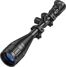 CVLIFE 6-24x50 AO Rifle Scope for Hunting - Red and Green 11mm, Black 