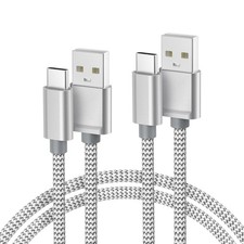 USB to USB C Charger Cable 2 Pack 6.6ft Fast Charging Cord iPhone 17 16