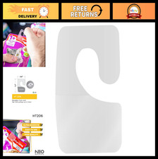 Adhesive Plastic Hook Hang Tabs 1.375" x 0.75" - Strong Hold for Retail Displays