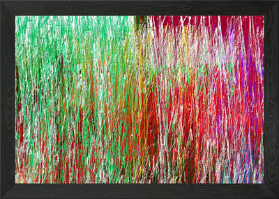 colorful stroke lines Framed Wall Art Poster Canvas Print Picture