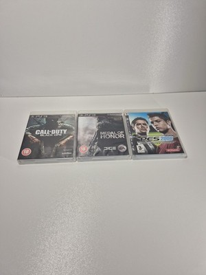 Playstation 3 PS3 Spielepaket X3 Call Of Duty Black Ops, Pro Evolution Soccer 08