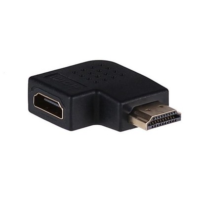 AKYGA HDMI A/M - HDMI A/F Adapter, seitlich abgewinkelt für 4K-Fernseher und Mon