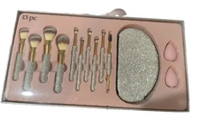 Glitz & Glam Cosmetic Brush Set🎁❤️Makeup 13 Piece Bling Rhinestone  NIB NWT
