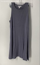 Athleta Womens Gray Round Neck Sleeveless Pullover Mini Dress Size Large
