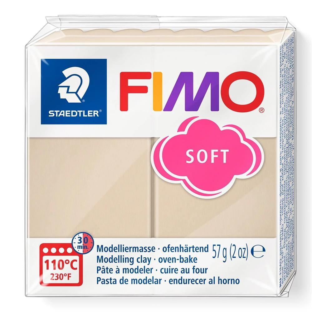 STAEDTLER FIMO soft sahara, 57 г, Модельная масса для вязания крючком